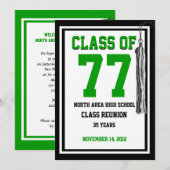 Klasse Reunion met verwisselbare kleuren Kaart (Voorkant / Achterkant)