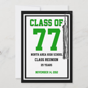 Klasse Reunion met verwisselbare kleuren Kaart