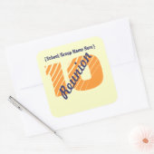 Klasse Reunion Name Tag Sticker (Envelop)