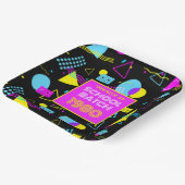 Klasse Reunion Retro School 80's Stijl Papieren Bordje (Gebogen)