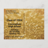 Klasse Reunion Save the Date Baby Boomer Champagne Aankondigingskaart (Achterkant)