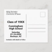 Klasse Reunion Save the Date Baby Boomer Champagne Aankondigingskaart (Achterkant)