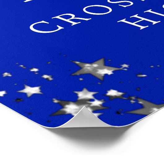 Klasse Reunion Welkom Koninklijke Zilveren Sterren Poster (Hoek)