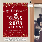 Klasse Reunion Welkom Rode Gouden Sterren Custom Poster