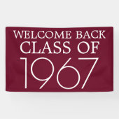 Klasse Reunion | Welkom terug Spandoek (Horizontaal)