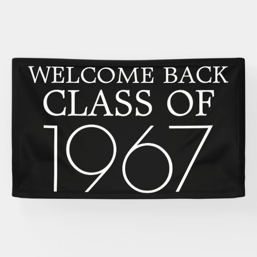 Klasse Reunion | Welkom terug Spandoek (Horizontaal)