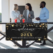 Klasse Reunion Welkome gouden sterren Aangepaste k Spandoek