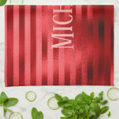 Klasse rood theedoek (Gevouwen)