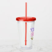 "Klasse, sassy, en een beetje bad-assy." Acryl Drinkbeker (Rechts)