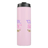 "Klasse, sassy, en een beetje bad-assy." Thermosbeker (Voorkant)