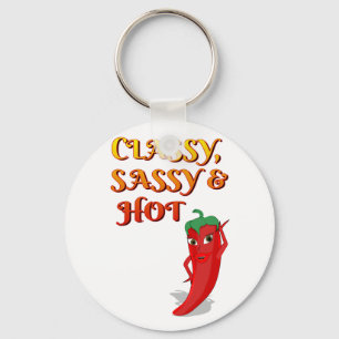 Klasse Sassy En Hete Peper Diva Sleutelhanger