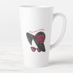 Klasse, Sassy, Zelfverzekerde Dame Silhouet Latte Mok