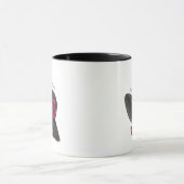 Klasse, Sassy, Zelfverzekerde Dame Silhouet Mok (Midden)