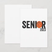 Klasse Senior 2023 Basketball Afstuderen Gift Bedankkaart (Voorkant / Achterkant)