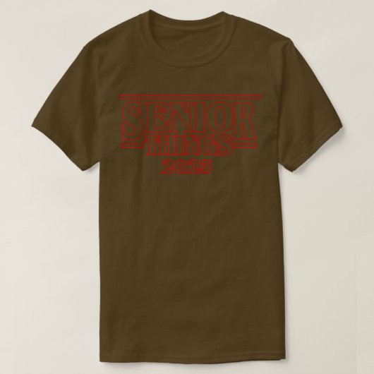 Klasse Senior Dingen Afstuderen 2023 middelbare sc T-shirt (Design voorkant)