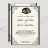 Klasse Shells Black en Cream - Weddenschap Kaart (Voorkant / Achterkant)