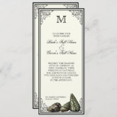 Klasse Shells Black en Cream - Weddenschap Kaart (Voorkant / Achterkant)