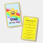 Klasse Star-onderscheidingsteken Badge (Voor- en achterkant)