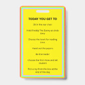 Klasse Star-onderscheidingsteken Badge (Achterkant)