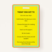 Klasse Star-onderscheidingsteken Badge (Achterkant)