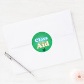 Klasse-steun (reeks 20) ronde sticker (Envelop)
