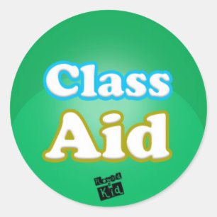 Klasse-steun (reeks 20) ronde sticker
