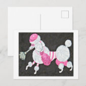 Klasse Stijlvolle Poodle Dief Briefkaart (Voorkant / Achterkant)