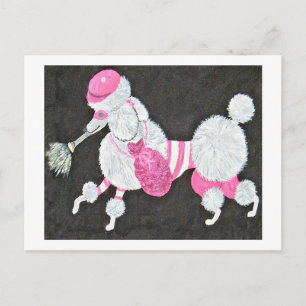 Klasse Stijlvolle Poodle Dief Briefkaart