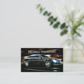 Klasse Taxi of Uber Chauffeur Transport Visitekaartje (Staand voorkant)