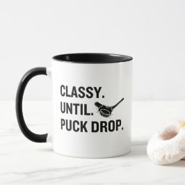 Klasse tot Puck Drop Grappige Hockey Fan Mok