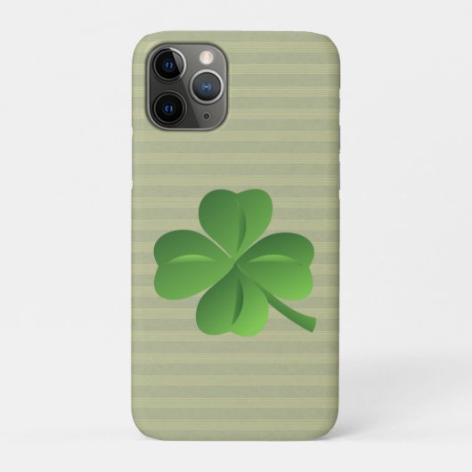 Klasse trendy Iers geluks klavertje Case-Mate iPhone Case (Achterkant)