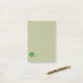 Klasse trendy Iers geluks klavertje Post-it® Notes (Op bureau)