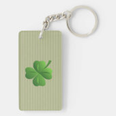 Klasse trendy Iers geluks shamrock Sleutelhanger (achterkant)