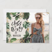 Klasse tropisch afstuderen 2022 moderne foto kaart (Voorkant)
