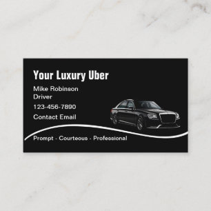 Klasse Uber-stuurprogramma Glanzend Visitekaartje