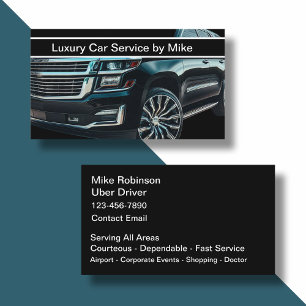 Klasse Uber-stuurprogramma Thema Vervoer Visitekaartje