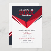 Klasse Uitnodiging reunion (Voorkant / Achterkant)