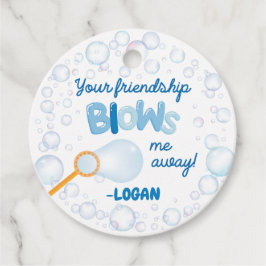 Klasse Valentijnse Bubble Favors Bedankjes Labels