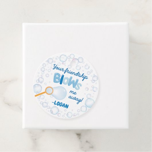 Klasse Valentijnse Bubble Favors Bedankjes Labels (In situ)