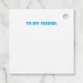 Klasse Valentijnse Lucky Duck Rubber Ducky Bedankjes Labels (Achterkant)