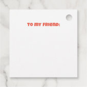 Klasse Valentijnse Lucky Duck Rubber Ducky Bedankjes Labels (Achterkant)