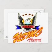 Klasse van 1775 USMC Alumni Eagle Briefkaart (Voorkant / Achterkant)