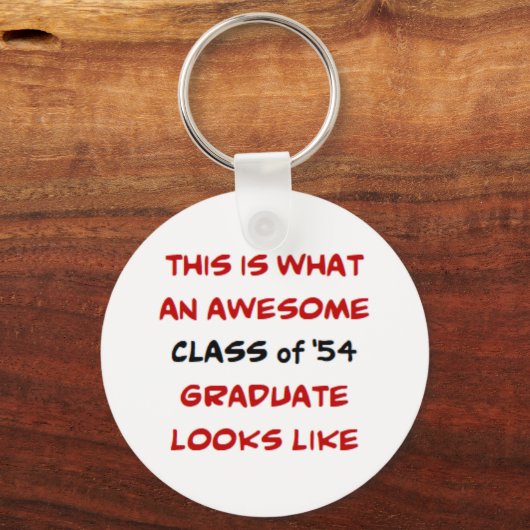 Klasse van 1954 afstuderen, geweldige sleutelhange sleutelhanger (Voorkant)