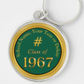 Klasse van 1967 Reunion Gifts Your KLEUREN en TEKS Sleutelhanger (Voorkant)