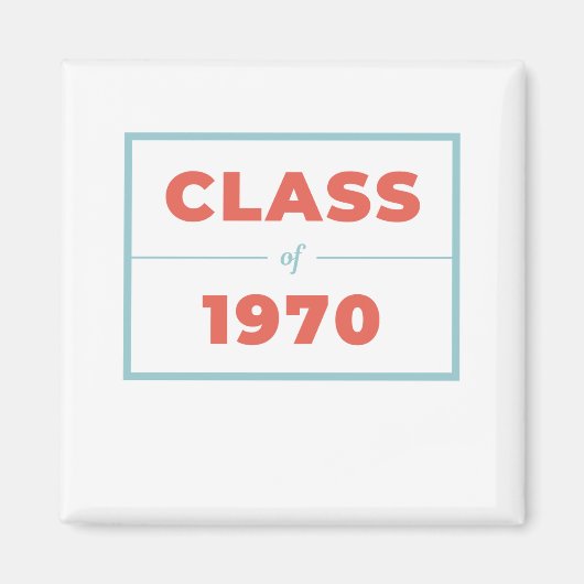 Klasse van 1970 magneet (Voorkant)
