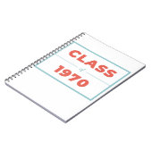 Klasse van 1970 notitieboek (Linkerzijde)