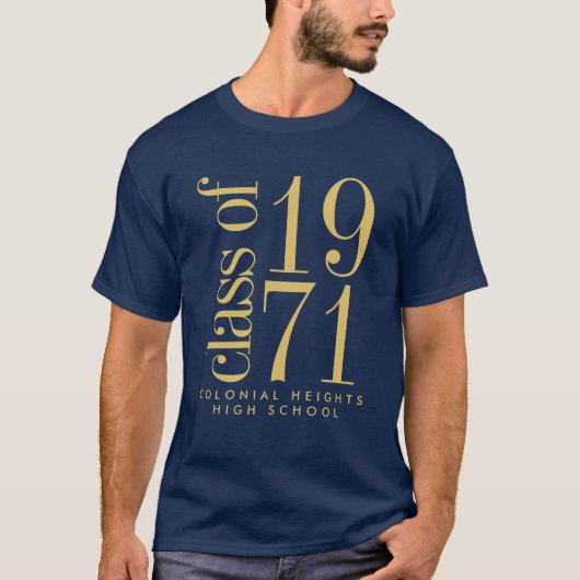 Klasse van 1971 Afstuderen CHHS T-shirt (Voorkant)