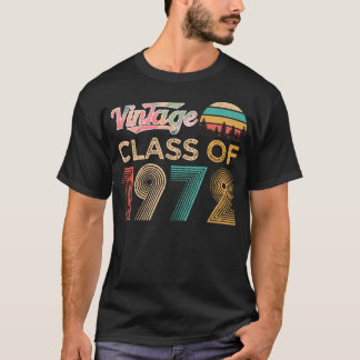  Klasse van 1972 Classic Retro verjaardagscadeau T-shirt