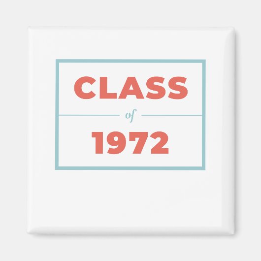 Klasse van 1972 magneet (Voorkant)