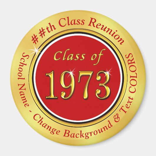 Klasse van 1973, 50e klasse Reunion Souvenirs, Magneet (Voorkant)